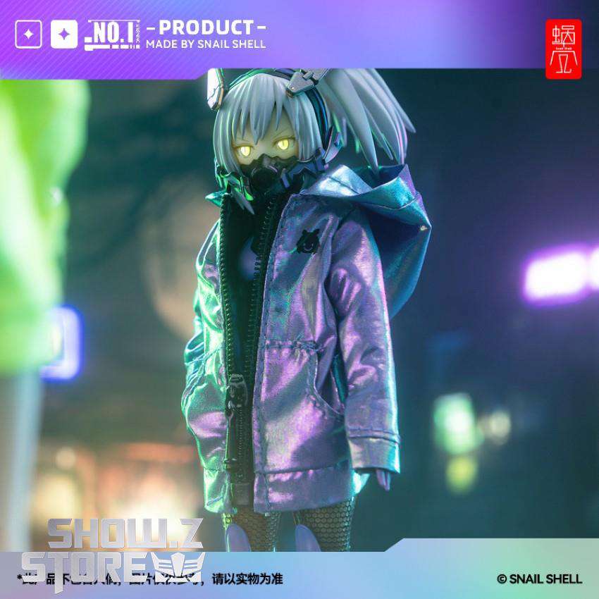 Snail Shell iridescent cloth coat hood detail view display Snail Shell iridescent cloth coat hood detail view display