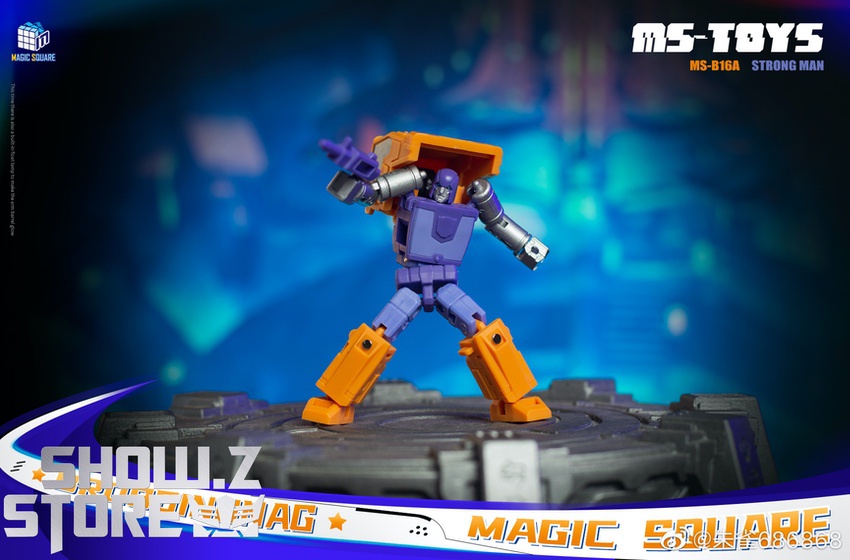 Magic Square Strong Man side profile arms raised action display Magic Square Strong Man side profile arms raised action display