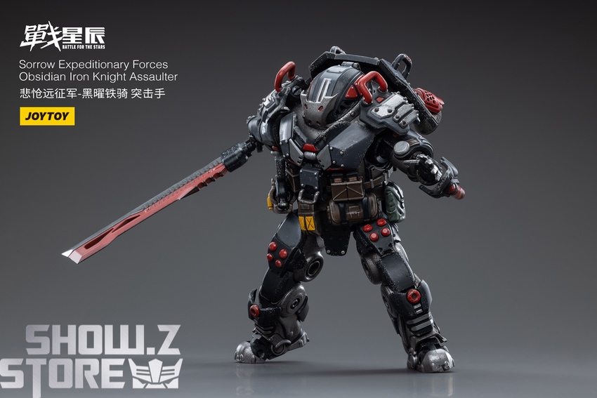 JoyToy Sorrow Obsidian Iron Knight Assaulter holding large blade JoyToy Sorrow Obsidian Iron Knight Assaulter holding large blade