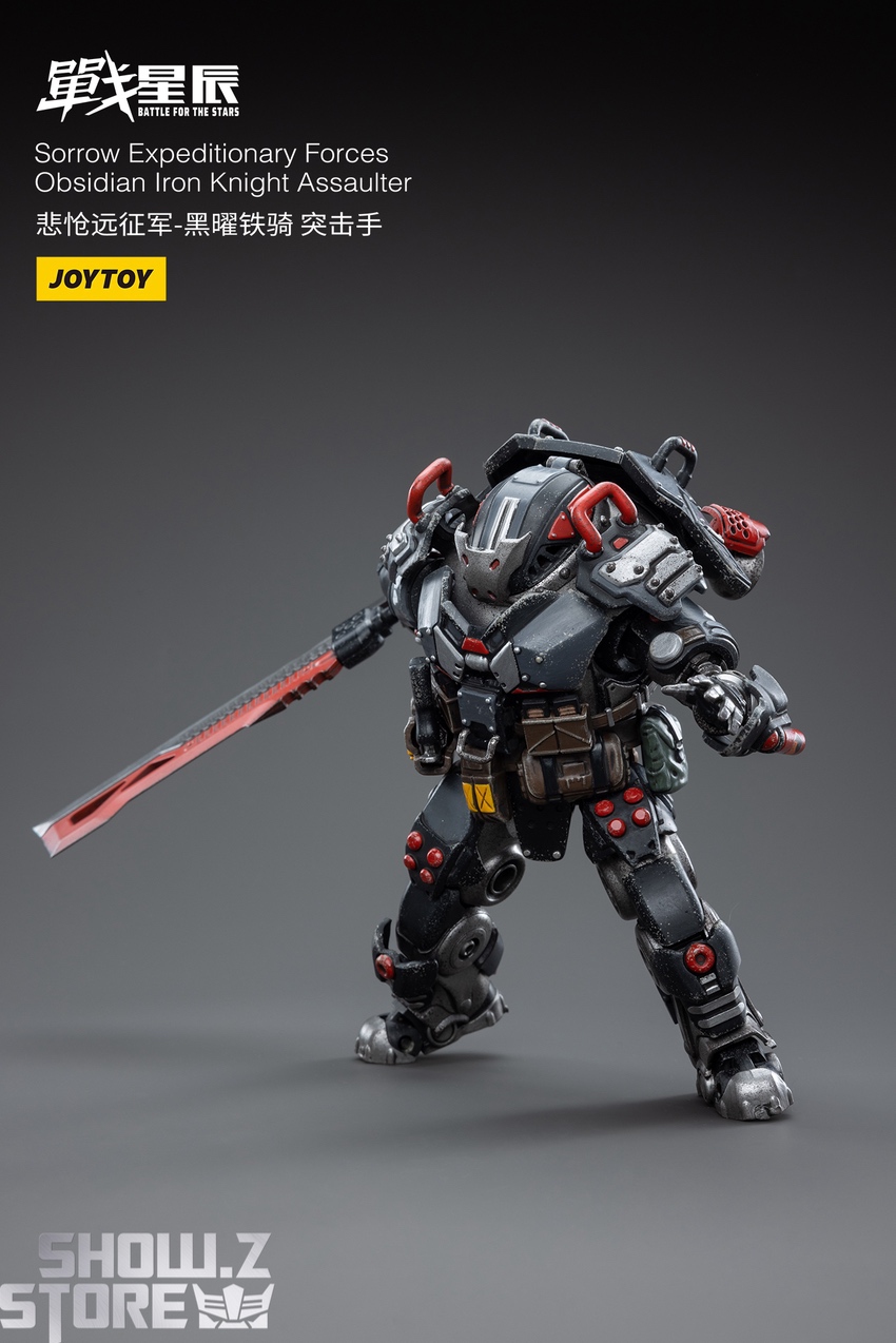 JoyToy Sorrow Obsidian Iron Knight action stance display JoyToy Sorrow Obsidian Iron Knight action stance display