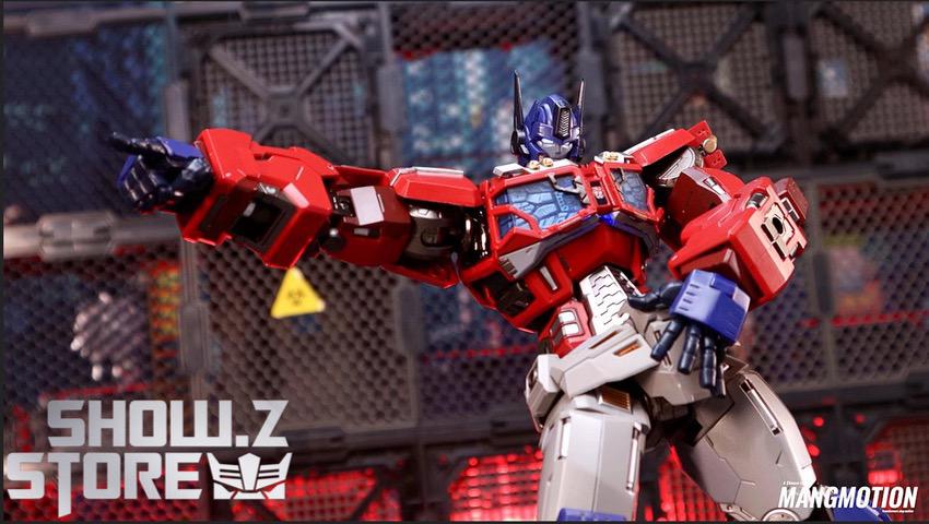 Metal Club MuscleBear Optimus Prime robot raised arm stance Metal Club MuscleBear Optimus Prime robot raised arm stance
