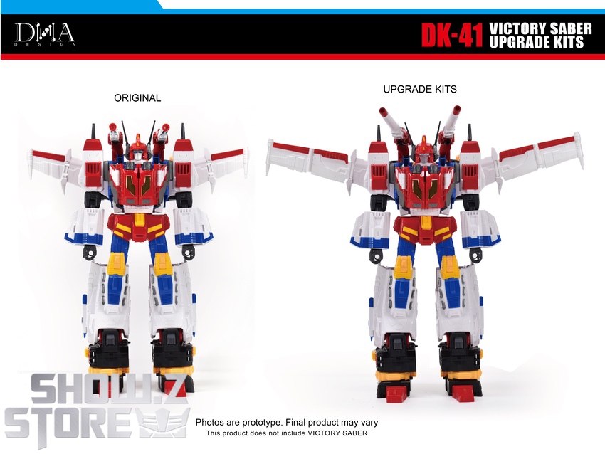 DNA DK-41 Victory Saber before after upgrade parts comparison DNA DK-41 Victory Saber before after upgrade parts comparison