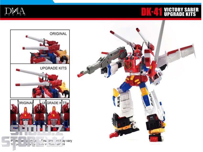 DNA DK-41 Victory Saber detailed upgrade kit full transformation DNA DK-41 Victory Saber detailed upgrade kit full transformation