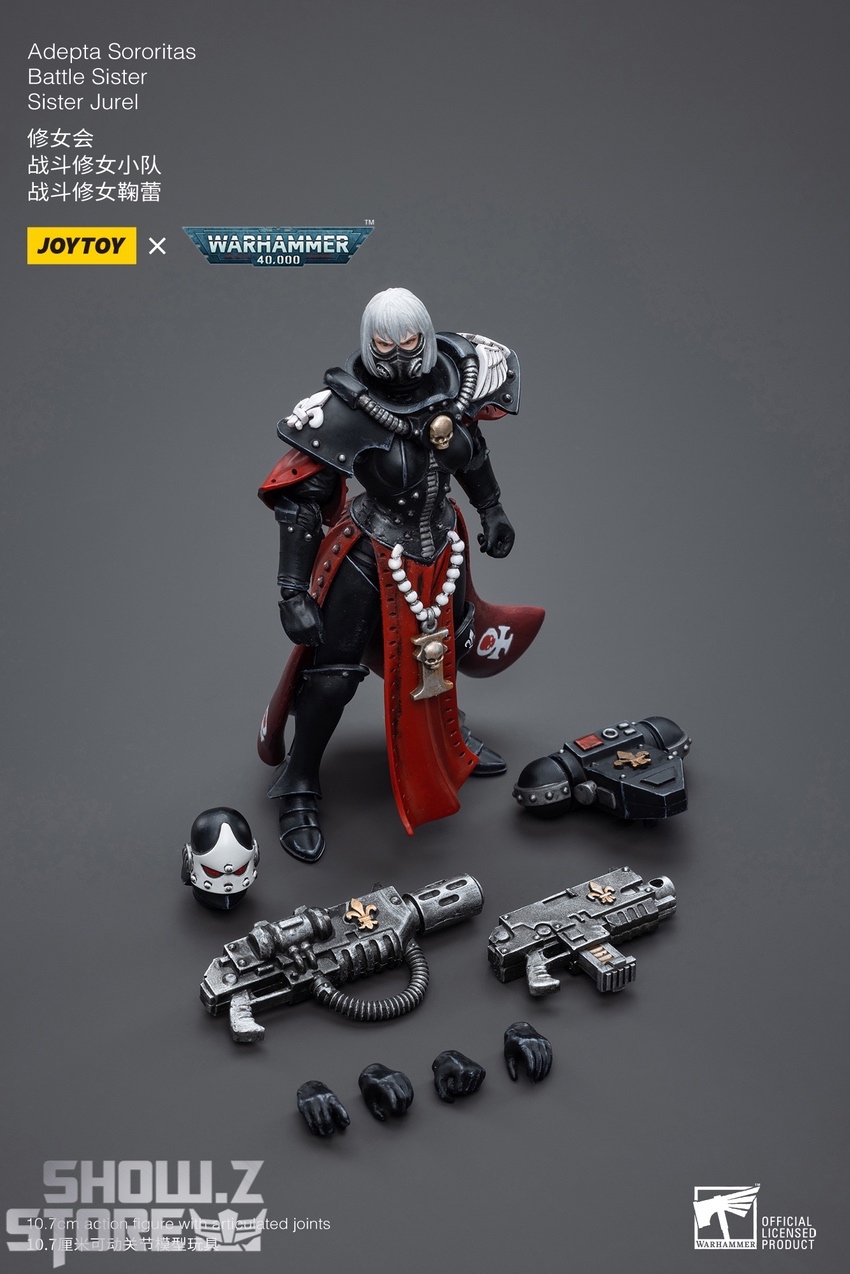 JoyToy Jurel accessories including helmet guns display layout JoyToy Jurel accessories including helmet guns display layout