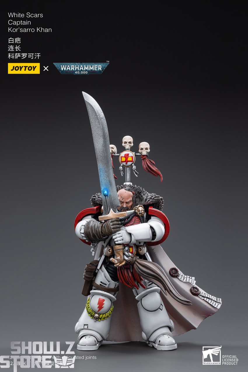 Captain Khan figure blue glowing sword red cloak display Captain Khan figure blue glowing sword red cloak display
