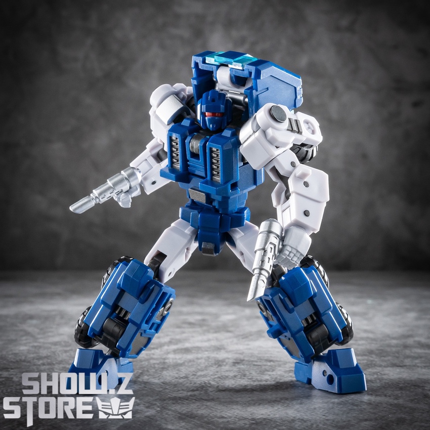 Pipes robot standing in action pose Pipes robot standing in action pose