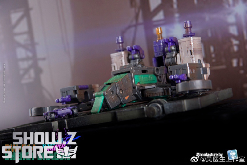 Dr.Wu Trypticon damage variant multiple purple units side view Dr.Wu Trypticon damage variant multiple purple units side view