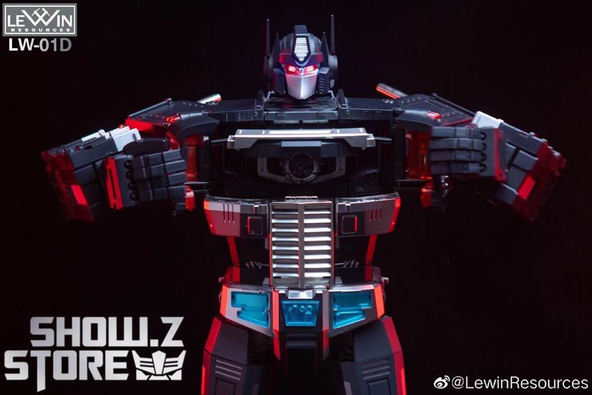 Lewin LW-01D Nemesis Prime dark red black arms spread wide Lewin LW-01D Nemesis Prime dark red black arms spread wide