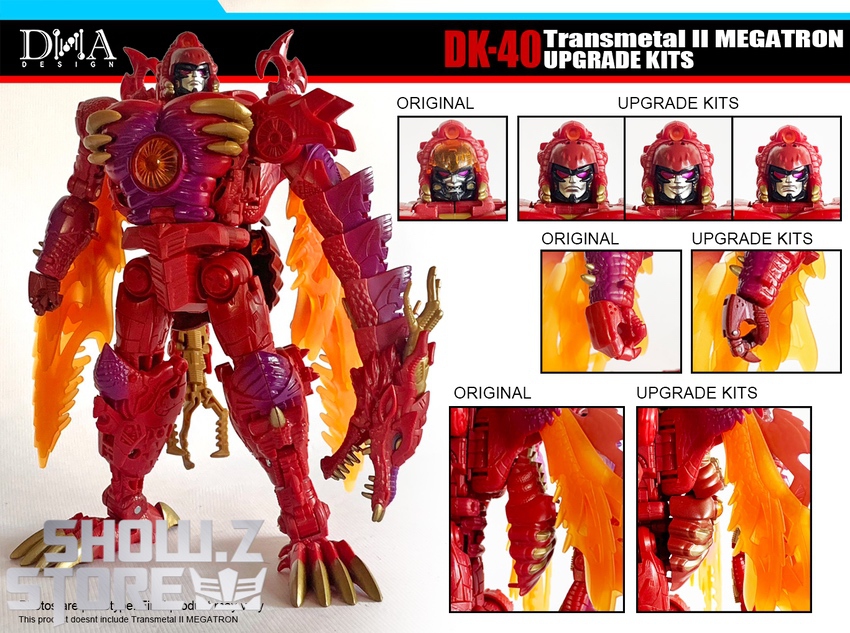 DNA Design Megatron upgrade head details accessory parts display DNA Design Megatron upgrade head details accessory parts display