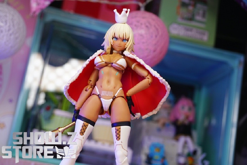 Snail Shell Milk Tea Girl white hair red cape standing Snail Shell Milk Tea Girl white hair red cape standing
