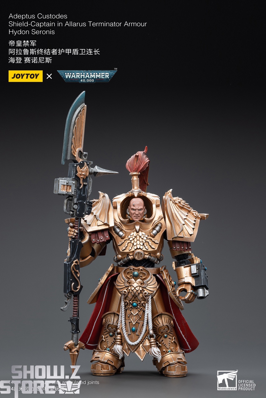JoyToy Hydon Seronis left side pose blue energy sword display JoyToy Hydon Seronis left side pose blue energy sword display