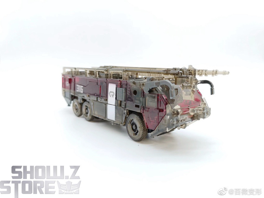 4th Party Sentinel Prime Clear truck mode burgundy weathered finish 4th Party Sentinel Prime Clear truck mode burgundy weathered finish