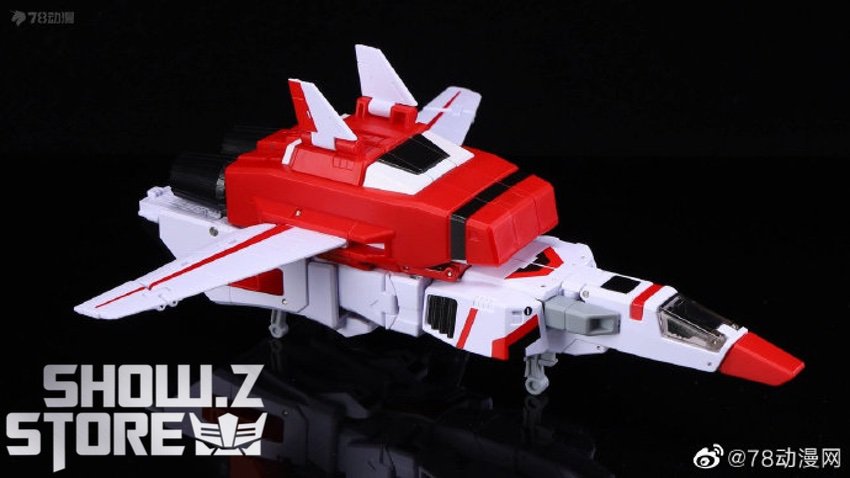 NewAge H45EX Firefox Jetfire jet mode red white aircraft NewAge H45EX Firefox Jetfire jet mode red white aircraft