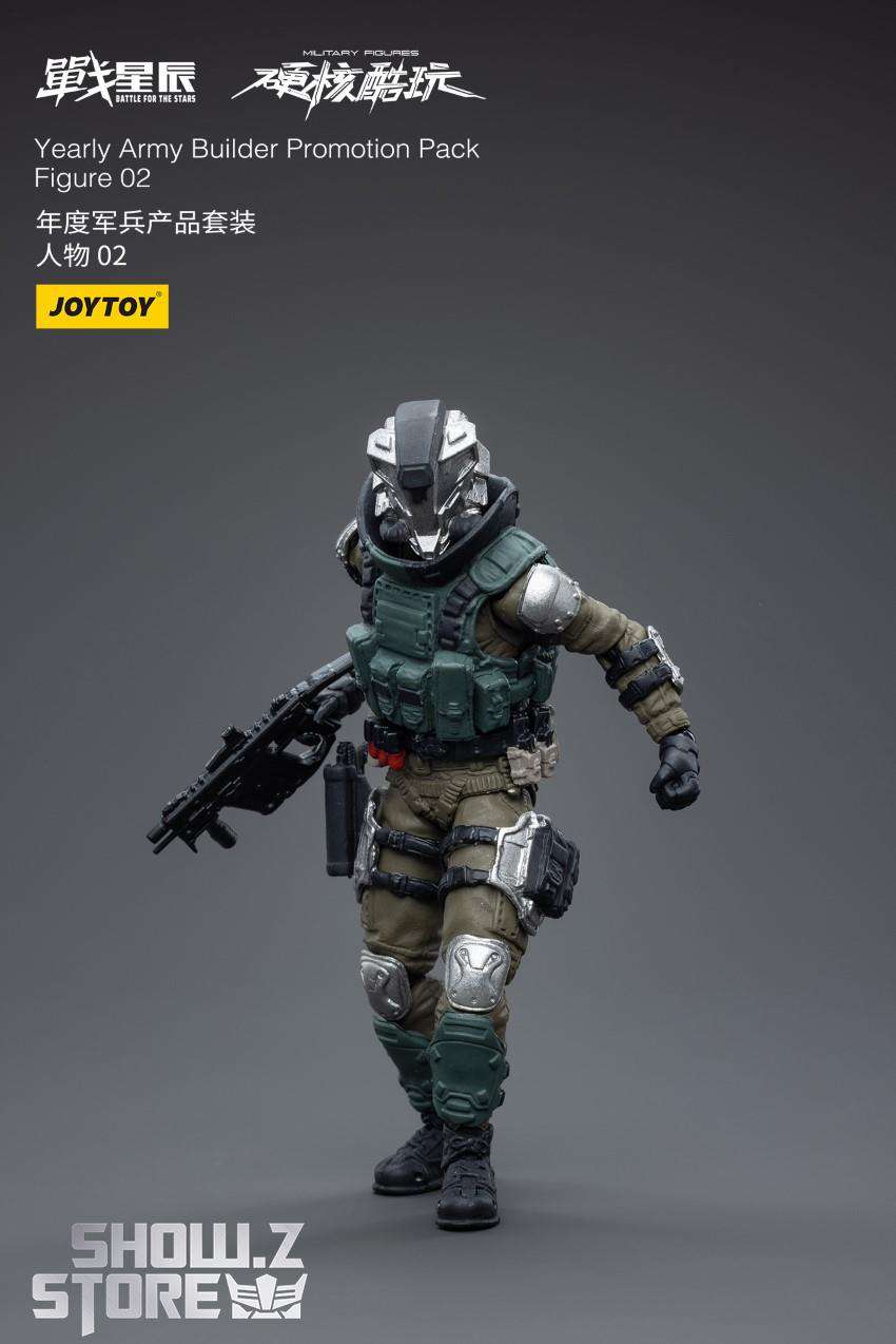 JoyToy Figure 02 soldier dual weapons ready pose display JoyToy Figure 02 soldier dual weapons ready pose display