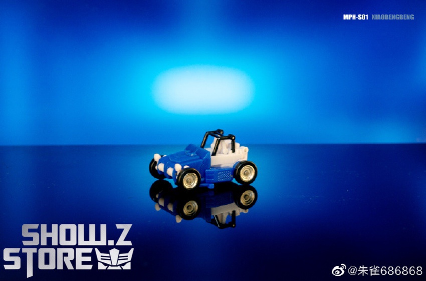 MPH Studio Beachcomber vehicle mode compact blue white car MPH Studio Beachcomber vehicle mode compact blue white car