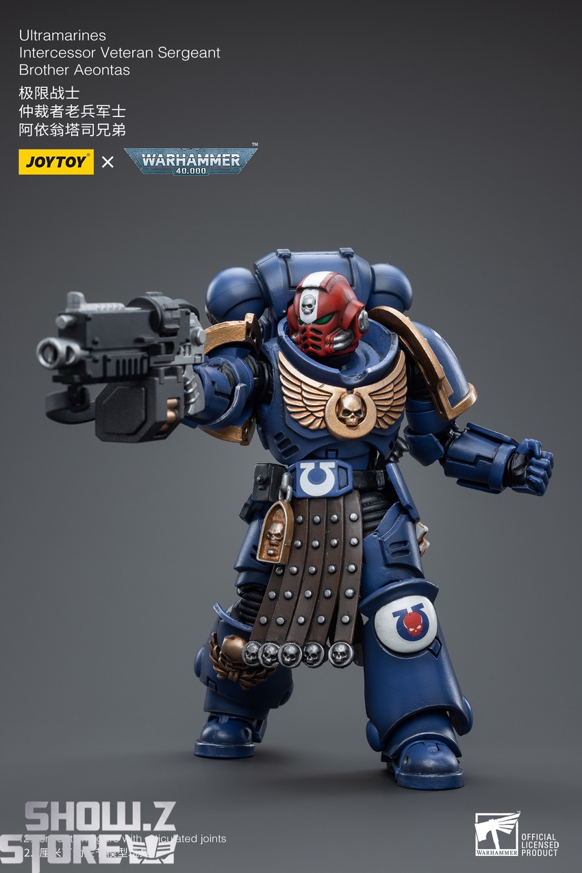 JoyToy Sergeant Aeontas action pose weapons display overview JoyToy Sergeant Aeontas action pose weapons display overview