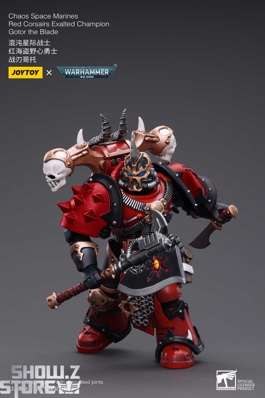 JoyToy Red Corsairs Gotor curved weapon tilted dynamic angle JoyToy Red Corsairs Gotor curved weapon tilted dynamic angle