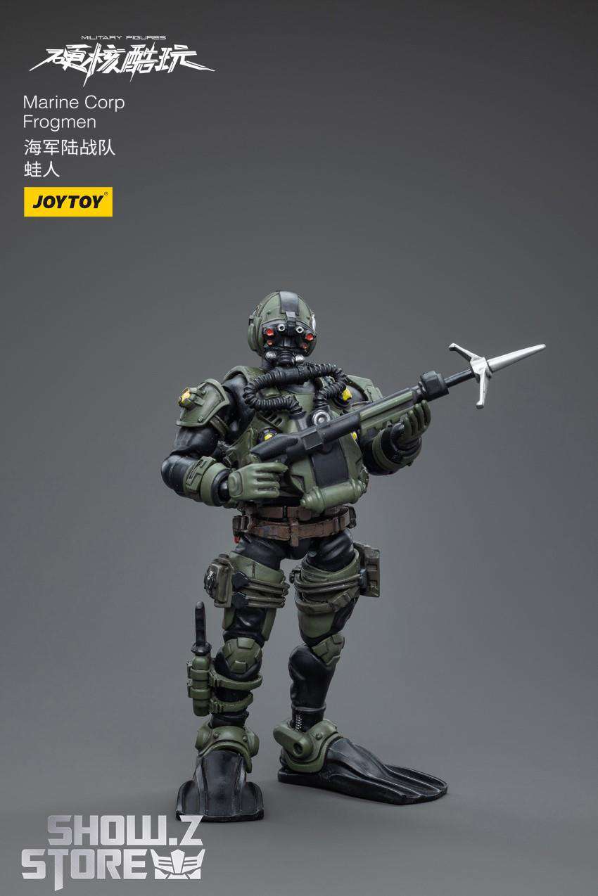 JoyToy Marine Corp Frogmen soldier standing rifle raised display JoyToy Marine Corp Frogmen soldier standing rifle raised display