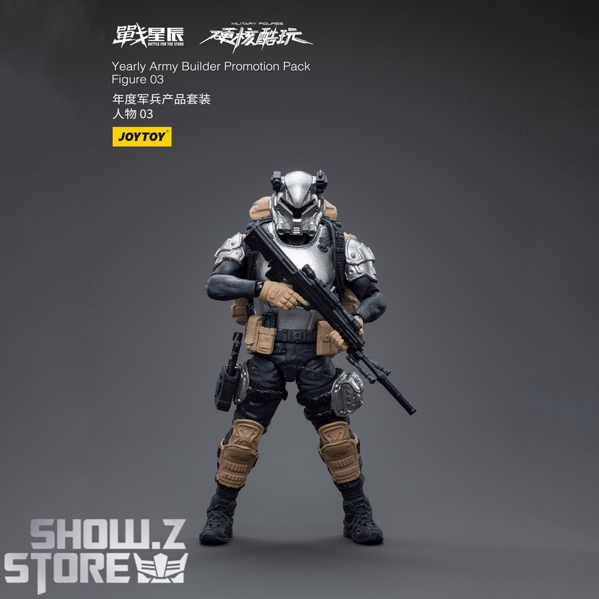 JoyToy Yearly Army Builder Figure 03 white helmet tactical front JoyToy Yearly Army Builder Figure 03 white helmet tactical front