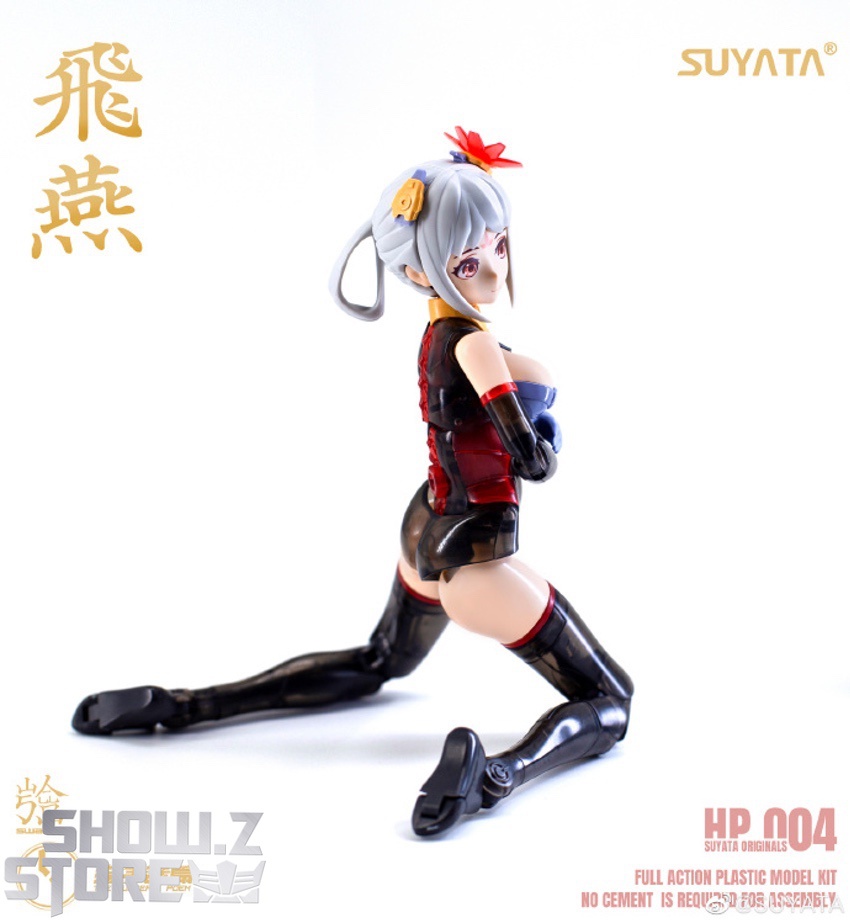 Suyata Hunter's Poem Swallow mecha girl blue red action pose Suyata Hunter's Poem Swallow mecha girl blue red action pose