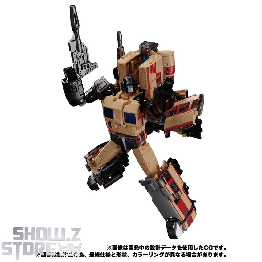 MPG-05 Seizan robot armed combat stance weapons display MPG-05 Seizan robot armed combat stance weapons display