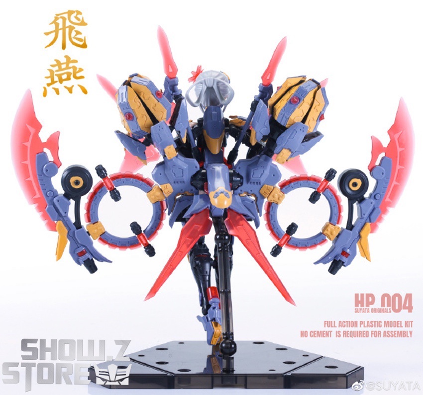Swallow mecha girl aggressive combat pose weapons extended display Swallow mecha girl aggressive combat pose weapons extended display
