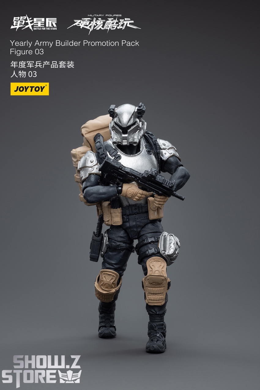 JoyToy Figure 03 soldier backpack gear side view action angle JoyToy Figure 03 soldier backpack gear side view action angle