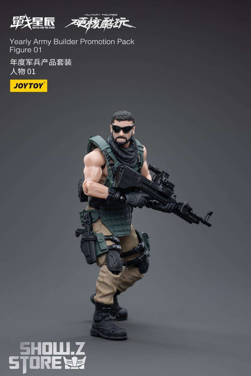 JoyToy Figure 01 soldier gun back view pose display JoyToy Figure 01 soldier gun back view pose display