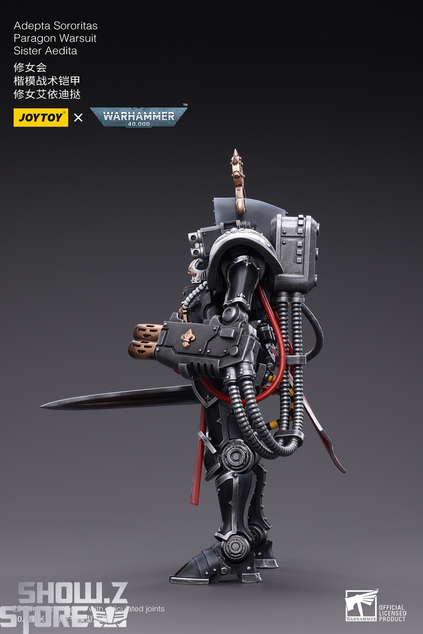 JoyToy Adepta Sororitas Paragon Warsuit Sister Aedita front view JoyToy Adepta Sororitas Paragon Warsuit Sister Aedita front view