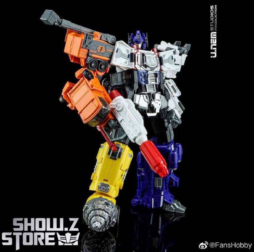 FansHobby Energon Optimus Prime white red robot transformation FansHobby Energon Optimus Prime white red robot transformation
