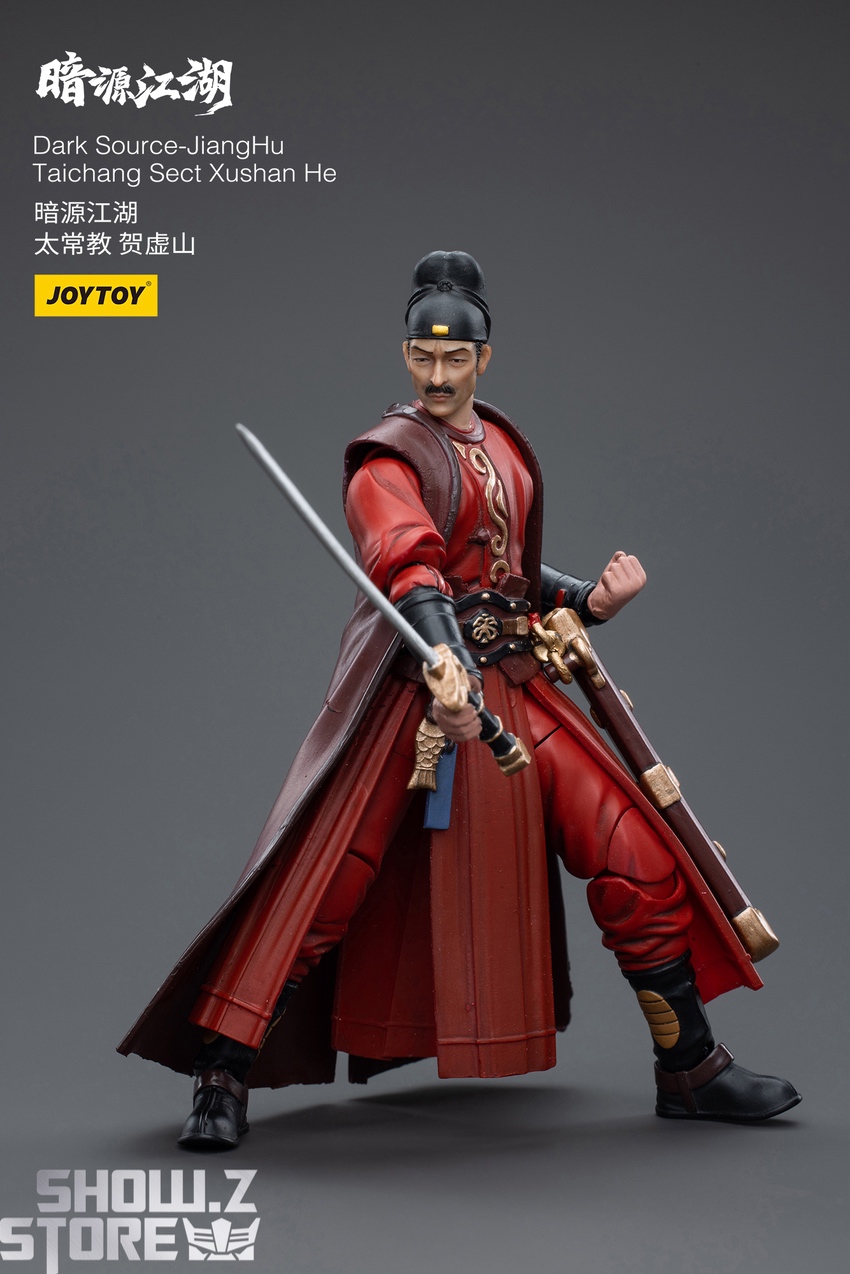 Dark Source Xushan He dynamic attack pose mid-action display Dark Source Xushan He dynamic attack pose mid-action display
