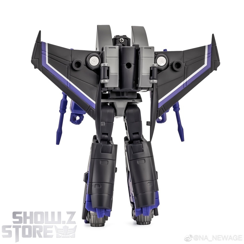 Newage Skywarp 4th Anniversary purple robot action wings extended Newage Skywarp 4th Anniversary purple robot action wings extended