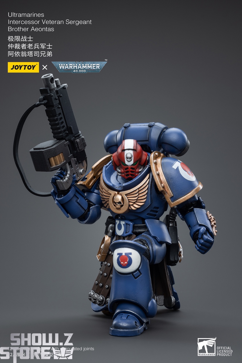 JoyToy Sergeant Aeontas side armor detail display angle JoyToy Sergeant Aeontas side armor detail display angle