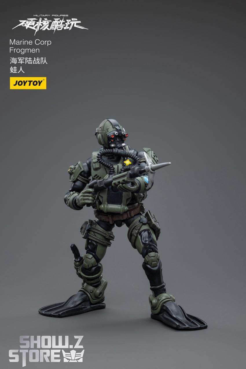 JoyToy Frogmen figure yellow accessories weapons display layout JoyToy Frogmen figure yellow accessories weapons display layout