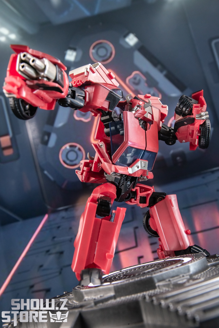 AC-03 TFP Cliffjumper robot standing forward pose legs display AC-03 TFP Cliffjumper robot standing forward pose legs display