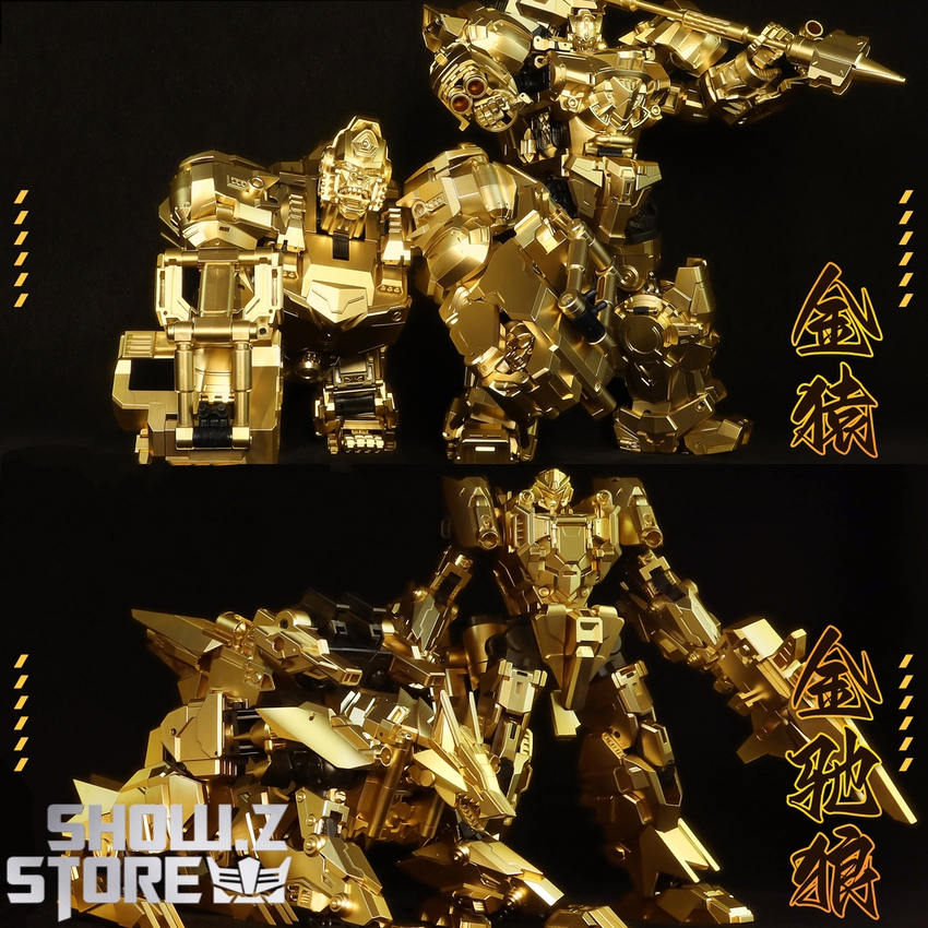 Cang-Toys Thorilla Rusirius golden set two beasts posed display Cang-Toys Thorilla Rusirius golden set two beasts posed display