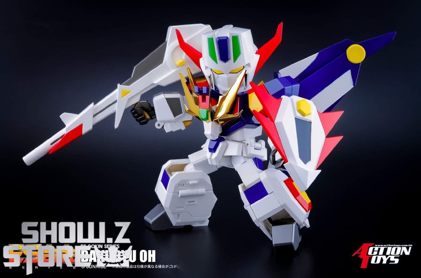 Bakuryu Oh robot extended wings dynamic combat stance display Bakuryu Oh robot extended wings dynamic combat stance display