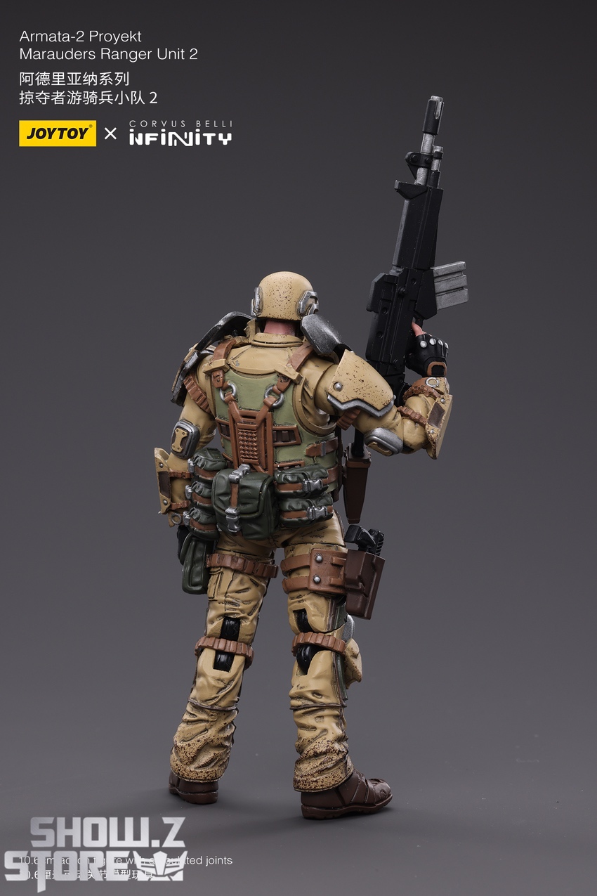 Ranger Unit 2 soldier back view tactical gear weapon equipped Ranger Unit 2 soldier back view tactical gear weapon equipped