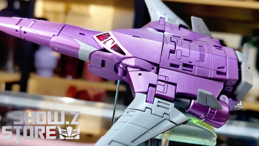 NewAge Cyclonus purple fighter mode detailed standing pose angle NewAge Cyclonus purple fighter mode detailed standing pose angle