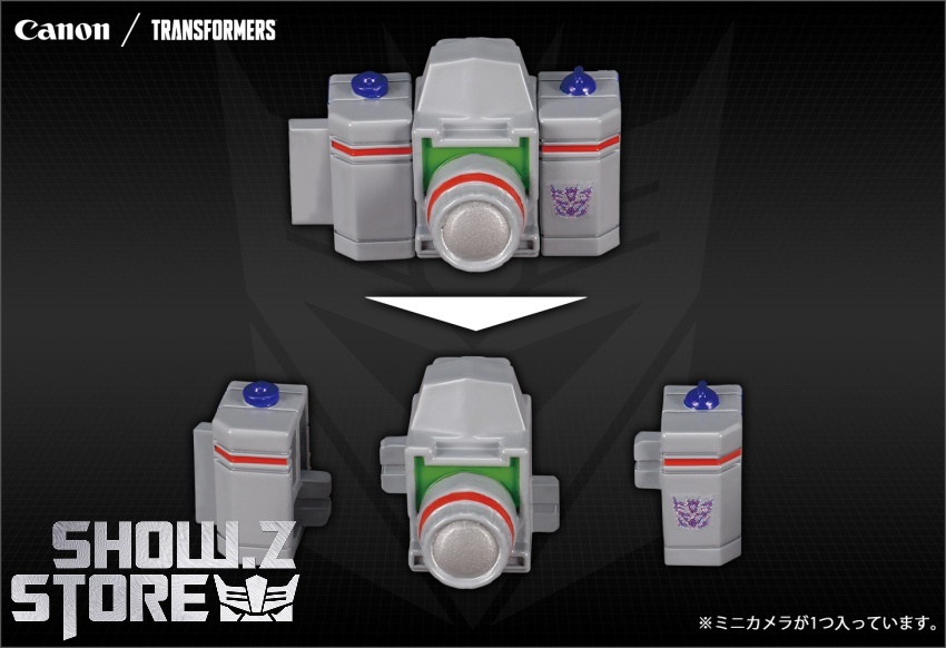 Decepticon robot complete transformation showing camera components Decepticon robot complete transformation showing camera components