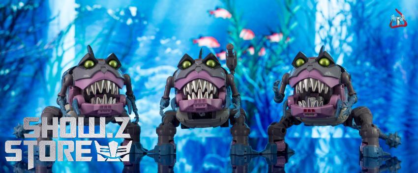 Sharkticons oversized set three figures front facing formation Sharkticons oversized set three figures front facing formation
