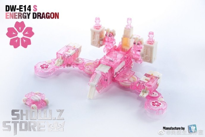 Pink magenta Dr.Wu Energy Dragon DW-E14S Trypticon robot displayed Pink magenta Dr.Wu Energy Dragon DW-E14S Trypticon robot displayed