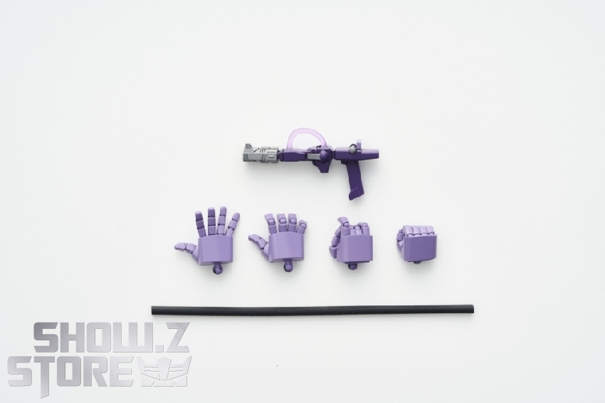 Shockwave robot accessory parts and components clearly displayed Shockwave robot accessory parts and components clearly displayed