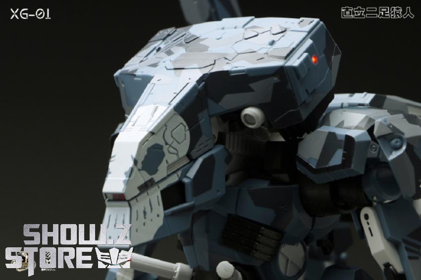 XG-01 Metal Gear head torso detail mechanical design display XG-01 Metal Gear head torso detail mechanical design display