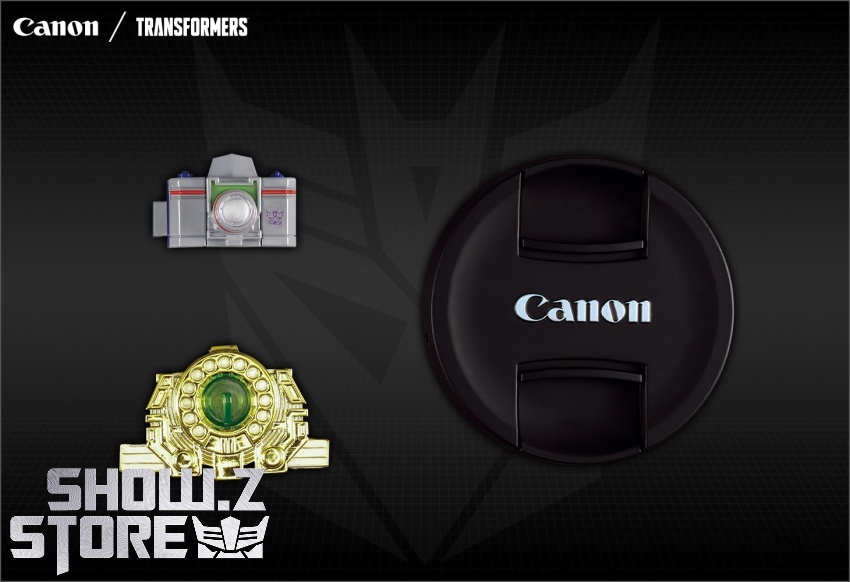 Canon EOS R5 Decepticon Refraktor robot transformation toy with camera lens Canon EOS R5 Decepticon Refraktor robot transformation toy with camera lens