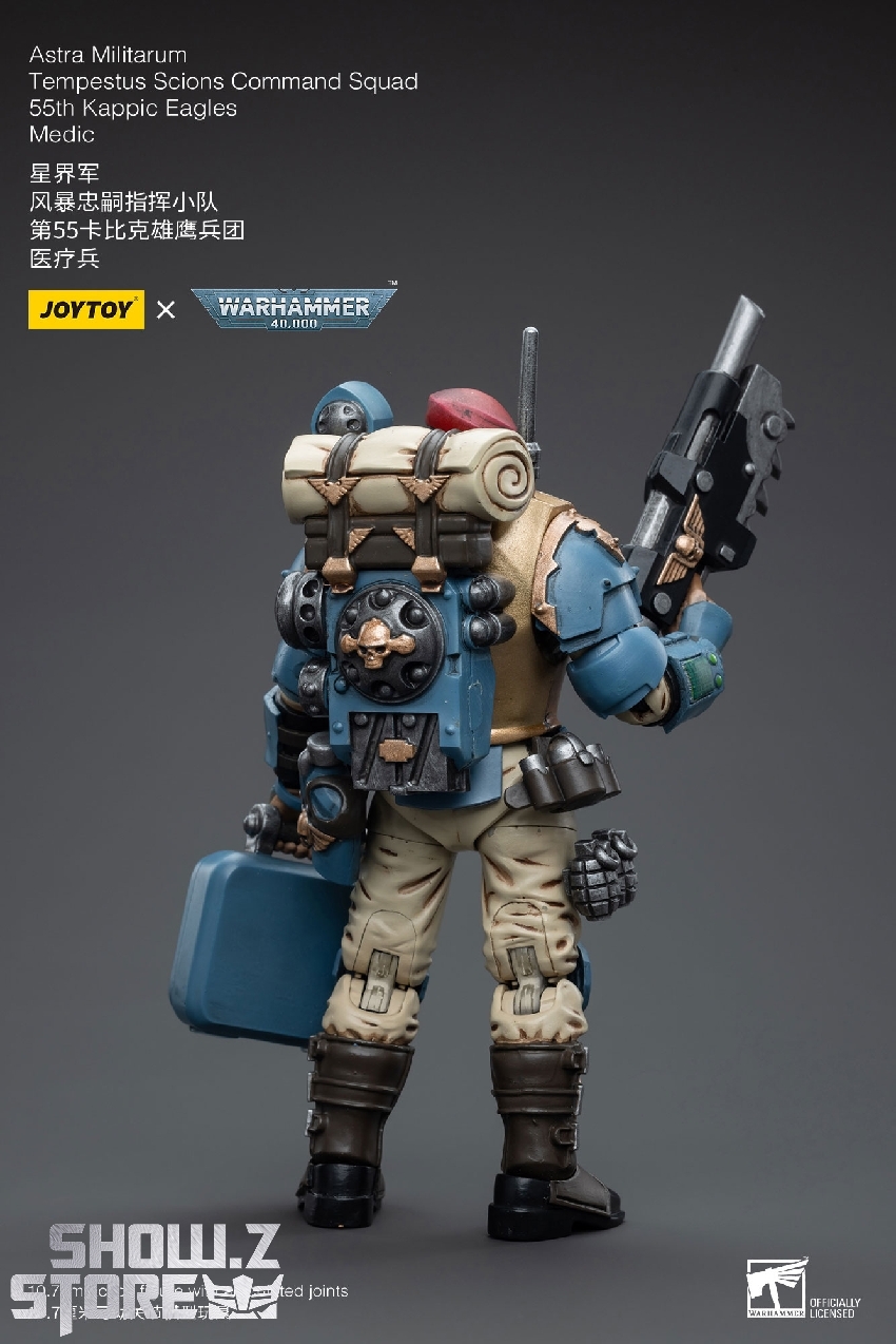 Tempestus Scions Medic Warhammer 40000 with mounted medical pack and combat weapons Tempestus Scions Medic Warhammer 40000 with mounted medical pack and combat weapons