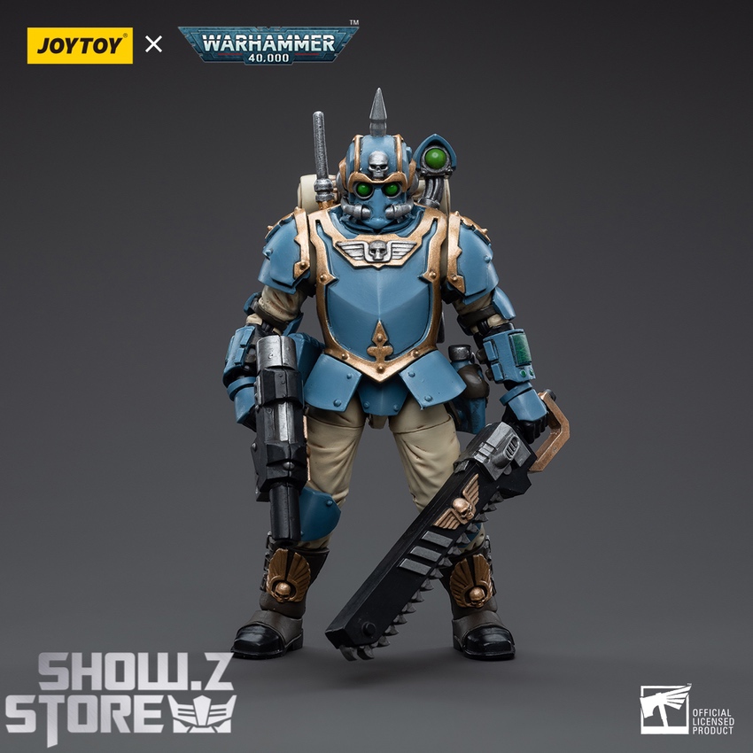 JoyToy Warhammer 40K Tempestus Scion soldier in blue armor with tactical weapons and equipment JoyToy Warhammer 40K Tempestus Scion soldier in blue armor with tactical weapons and equipment