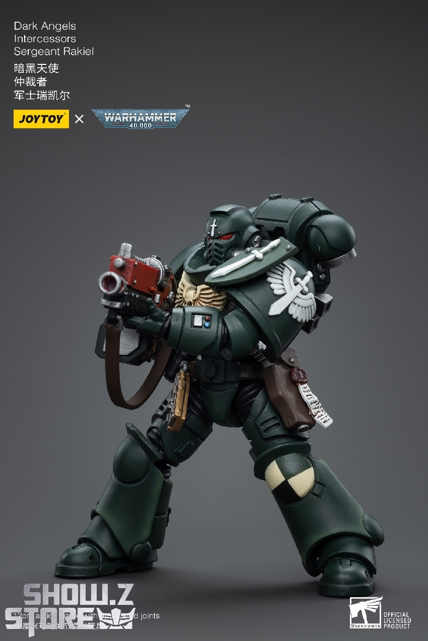 JoyToy Dark Angels Intercessors Sergeant Rimuel 1/18 action figure with heavy weapons JoyToy Dark Angels Intercessors Sergeant Rimuel 1/18 action figure with heavy weapons