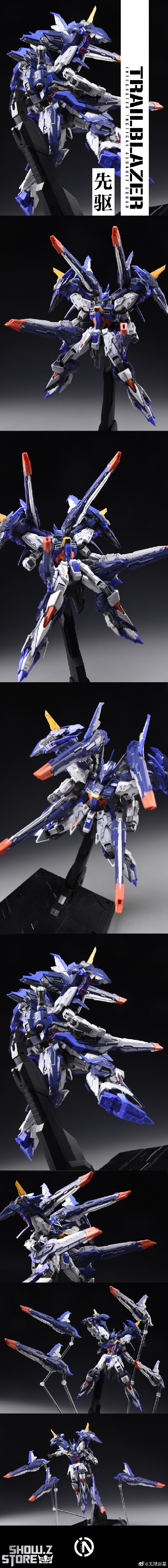 Detailed IN ERA Vanguard robot model kit in finished assembly form Detailed IN ERA Vanguard robot model kit in finished assembly form