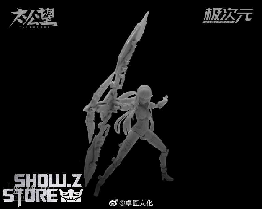 Character with extended mechanical wing panels in flight pose Character with extended mechanical wing panels in flight pose